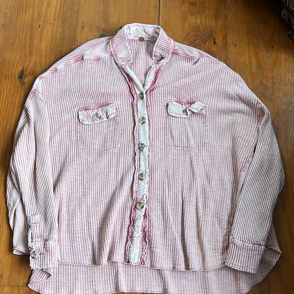 Free People Tops - Oversized free people shirt/jacket large